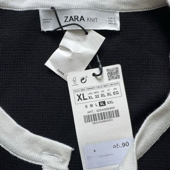 Zara XL pearl button cardigan - Picture 4 of 9